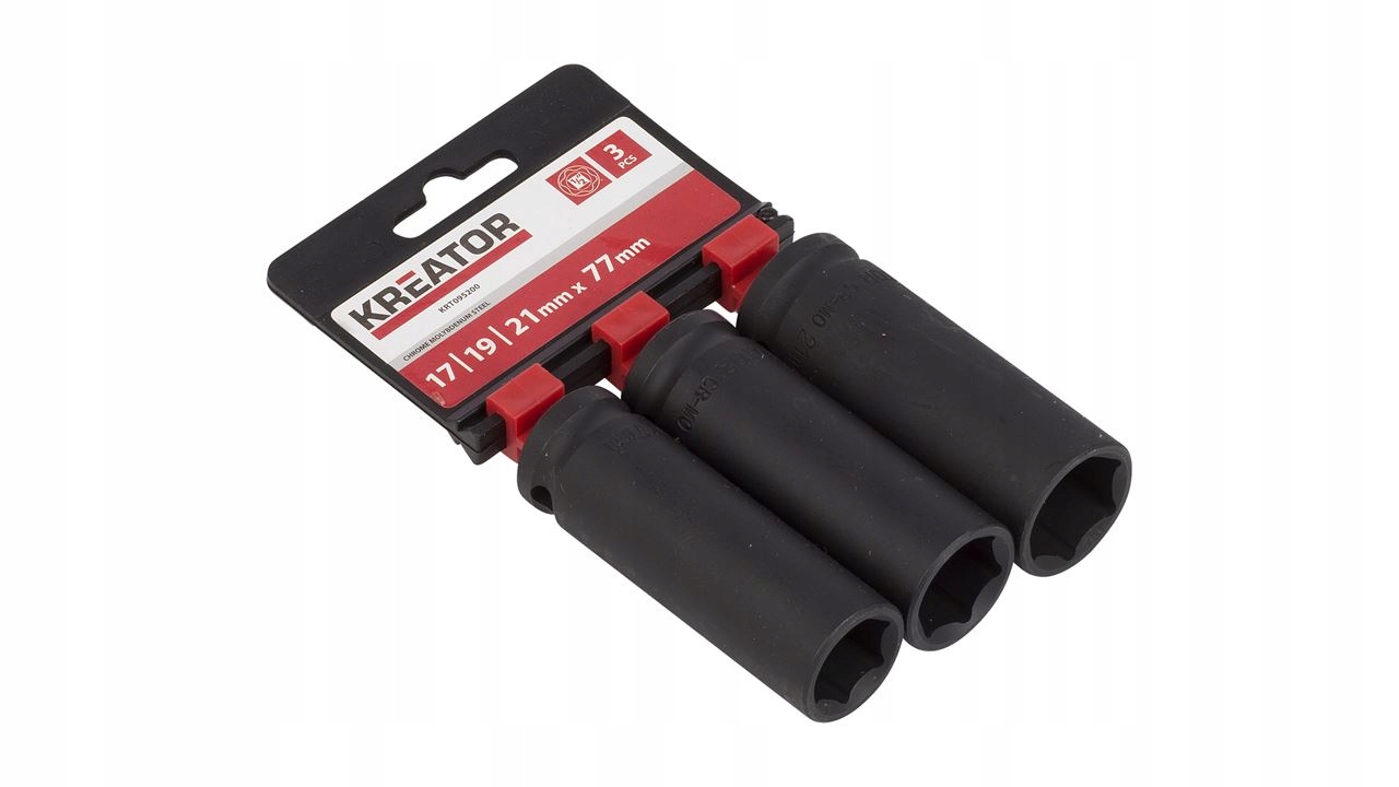 Ударные колпачки CR-MO kpl. 3шт. 17-19-21 мм x 77 мм