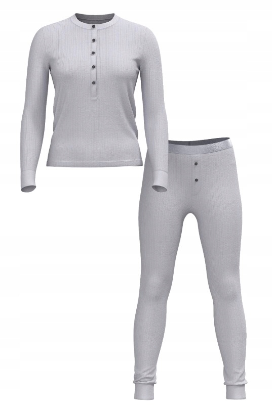 Útulné dlouhé pyžamo Victoria's Secret šedé S (M) Regular