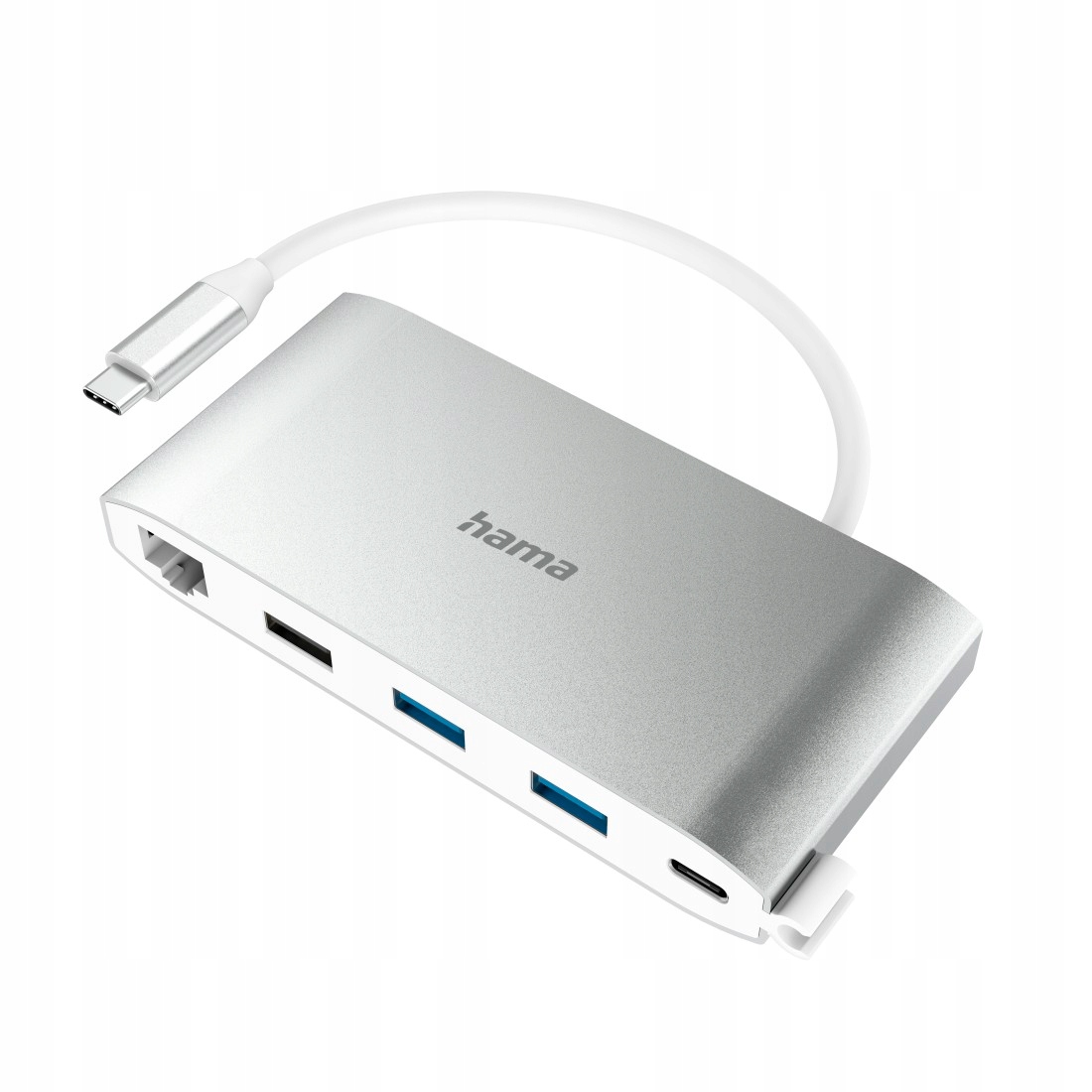 Hama Usb-c hub, Multiport, 8 pripojení, 3x Usb-a, 2x Usb-c, Vga, Hdmi, Lan