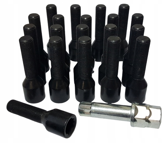 Болти Fiat 12x1, 25x40 конус torx чорний 20 EU