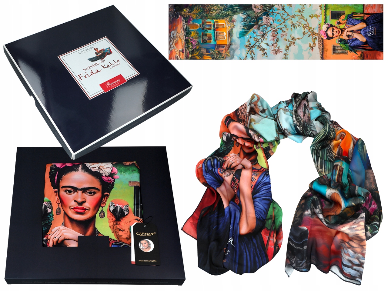 Dámská Šála Šátek Frida Kahlo Umění Módní Doplněk Pro Ni