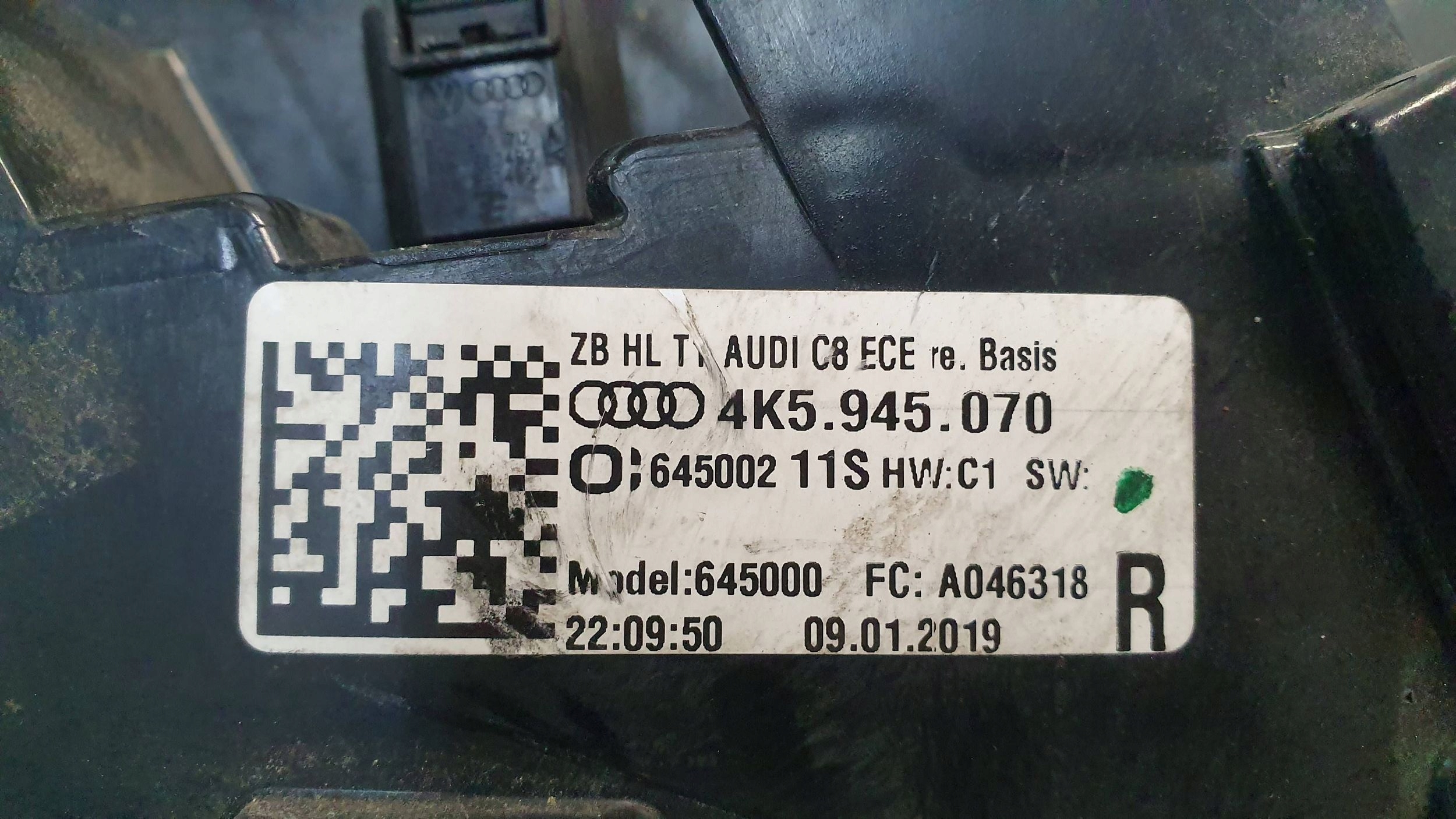 light rear part right AUDI A6 C8 sedan 18- 4K5945070