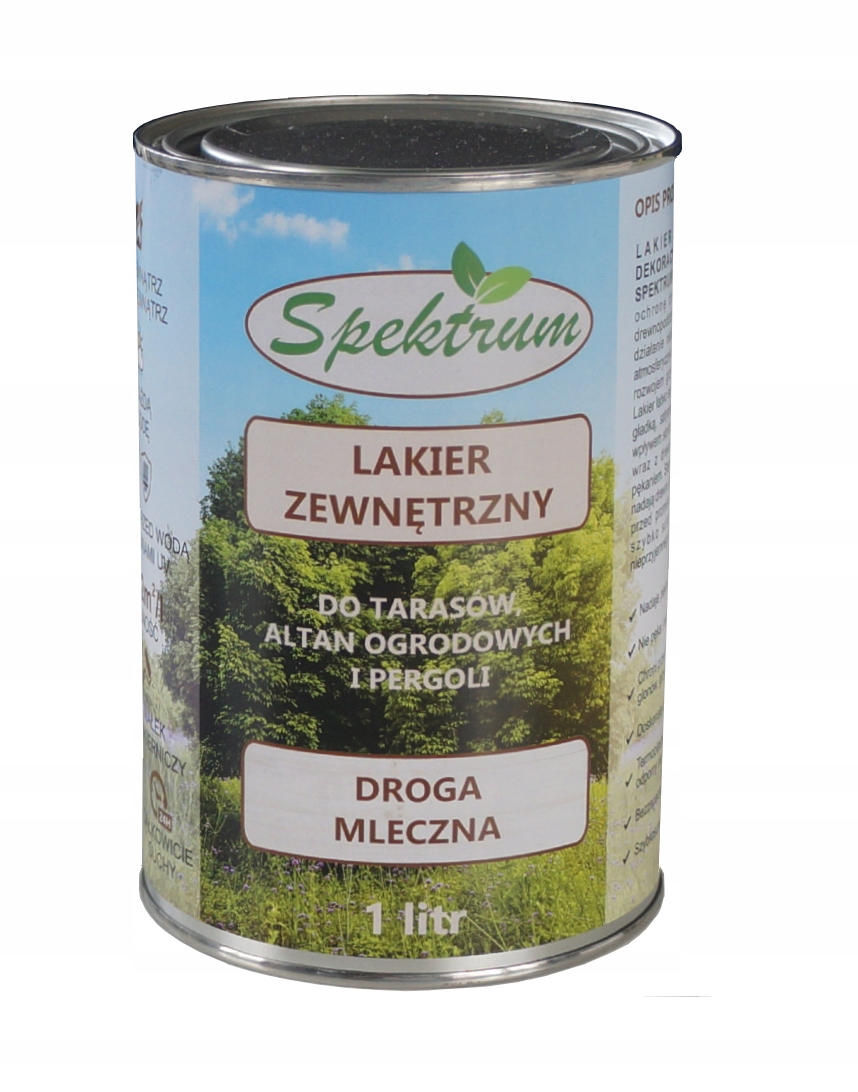 

Lakier zewnętrzny do drewna Spektrum 5l Mleczny