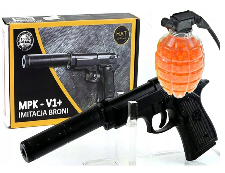 PISTOLET METALOWY V1 GLOCK REPLIKA KULKI GRATIS 700szt