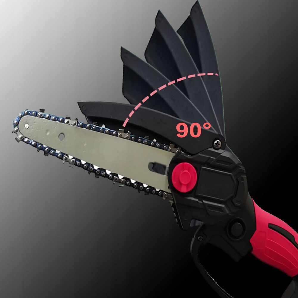 6 Cali Mini Piła Akumulatorowa 2 Baterie Pilarka 2xŁańcuch 800W 21V 6m/s Waga urządzenia 1.1 kg