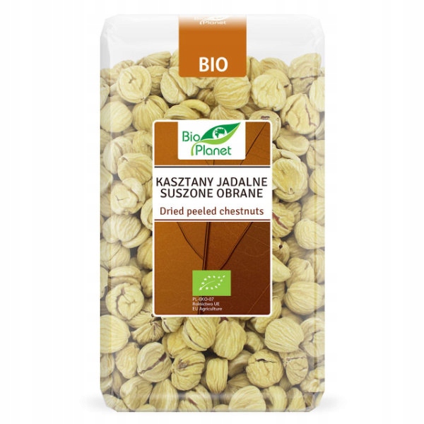 Levně Jedlé kaštany sušené loupané Bio 1 kg Bio Planet