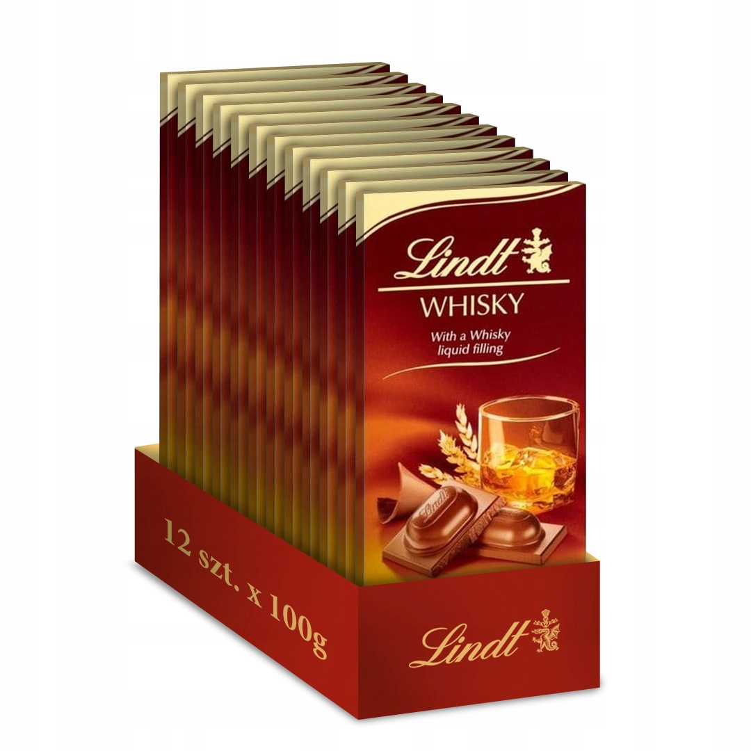 Lindt zestaw czekolad mlecznych z Whisky 12x100g 13159907281 Allegro.pl