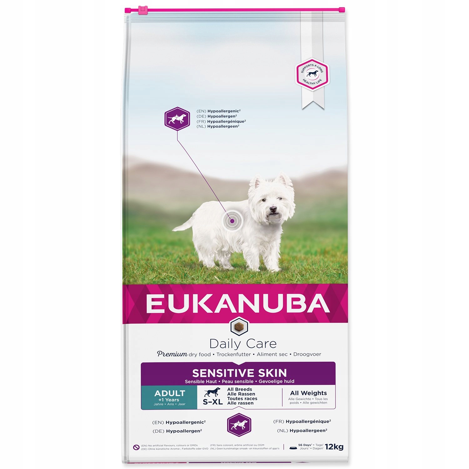 Levně Eukanuba Dog DC Adult Sensitive Skin 12kg