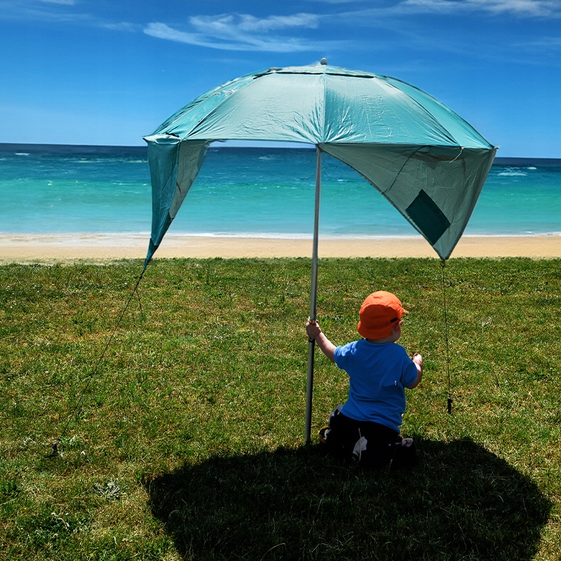 PARASOL PLAŻOWY OGRODOWY BALKONOWY TRITON 1A NIEBIESKI 180 CM Stan opakowania oryginalne