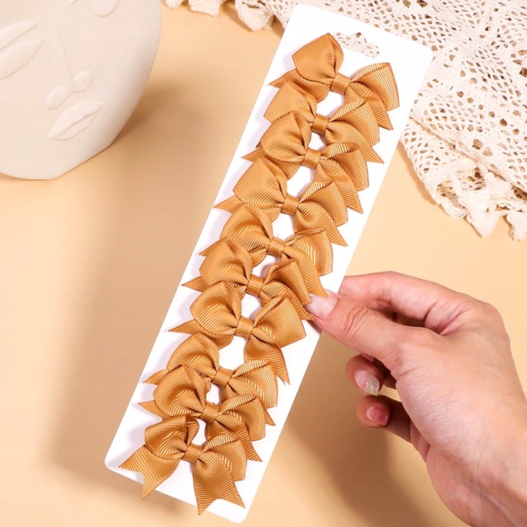 Zestaw Kokardka 10 Spinka Kokarda włosów dziecięca Model 3048558425903