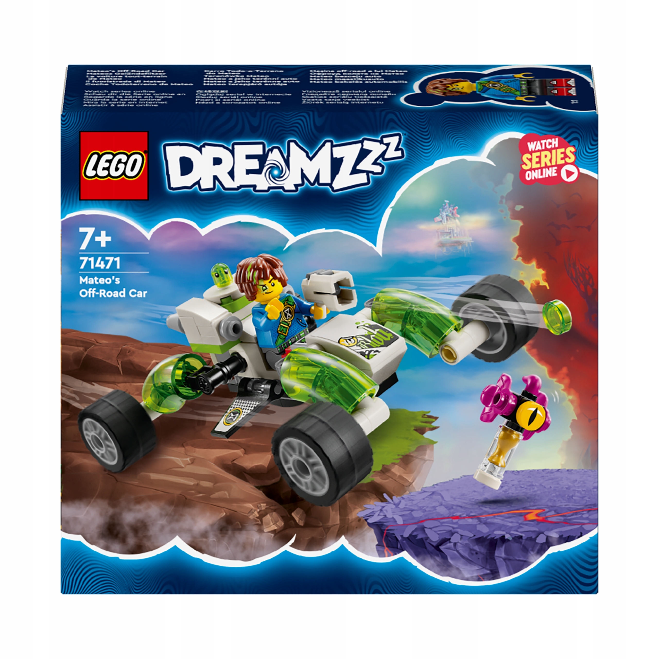 LEGO DREAMZZZ TERENÓWKA I HELIKOPTER 2W1 MATEO DZIAŁO PLAZMOWE RUCHOME KOŁA Marka LEGO