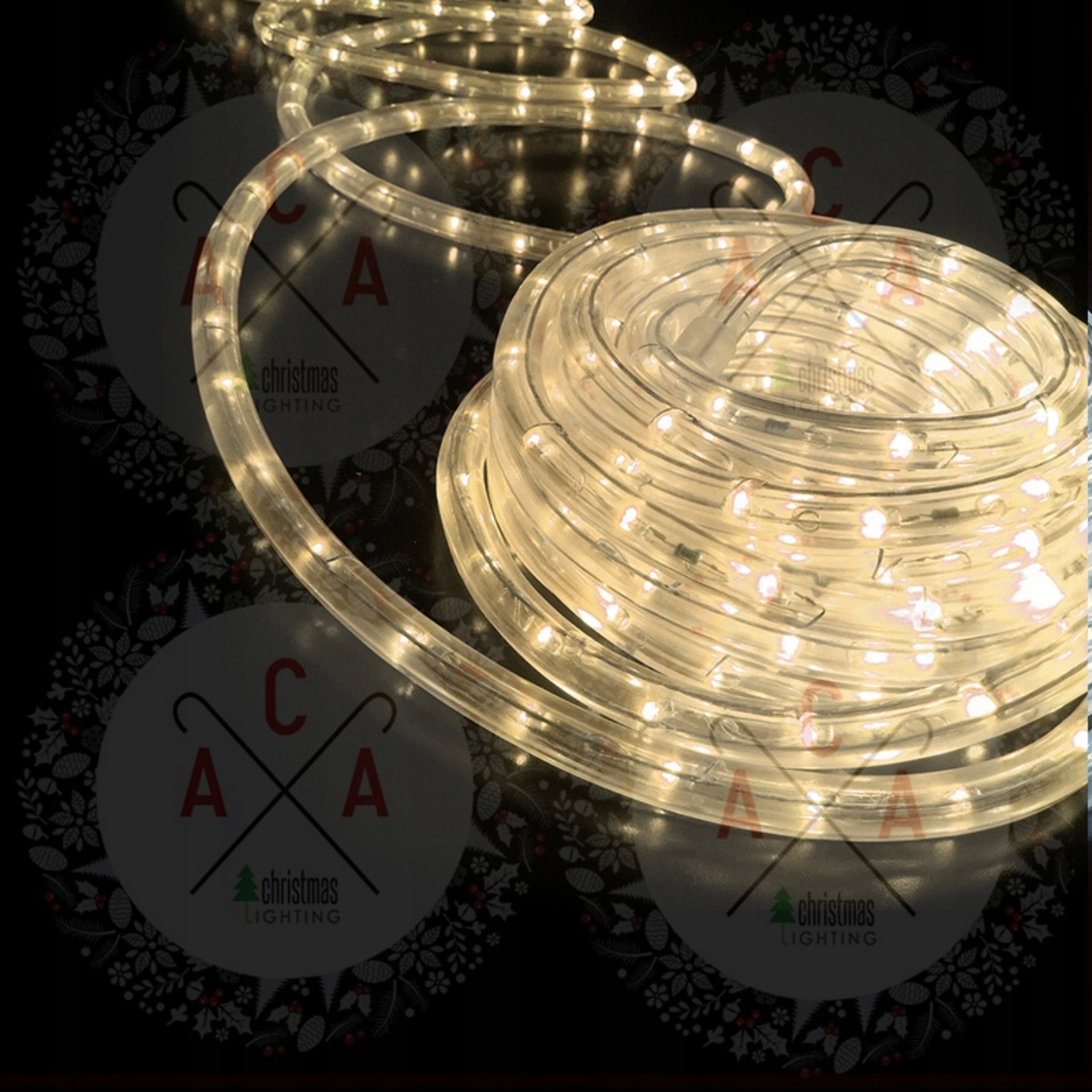Aca Lighting Vianočná žiarovková hadica biela 100m IP20 R100M3WCC