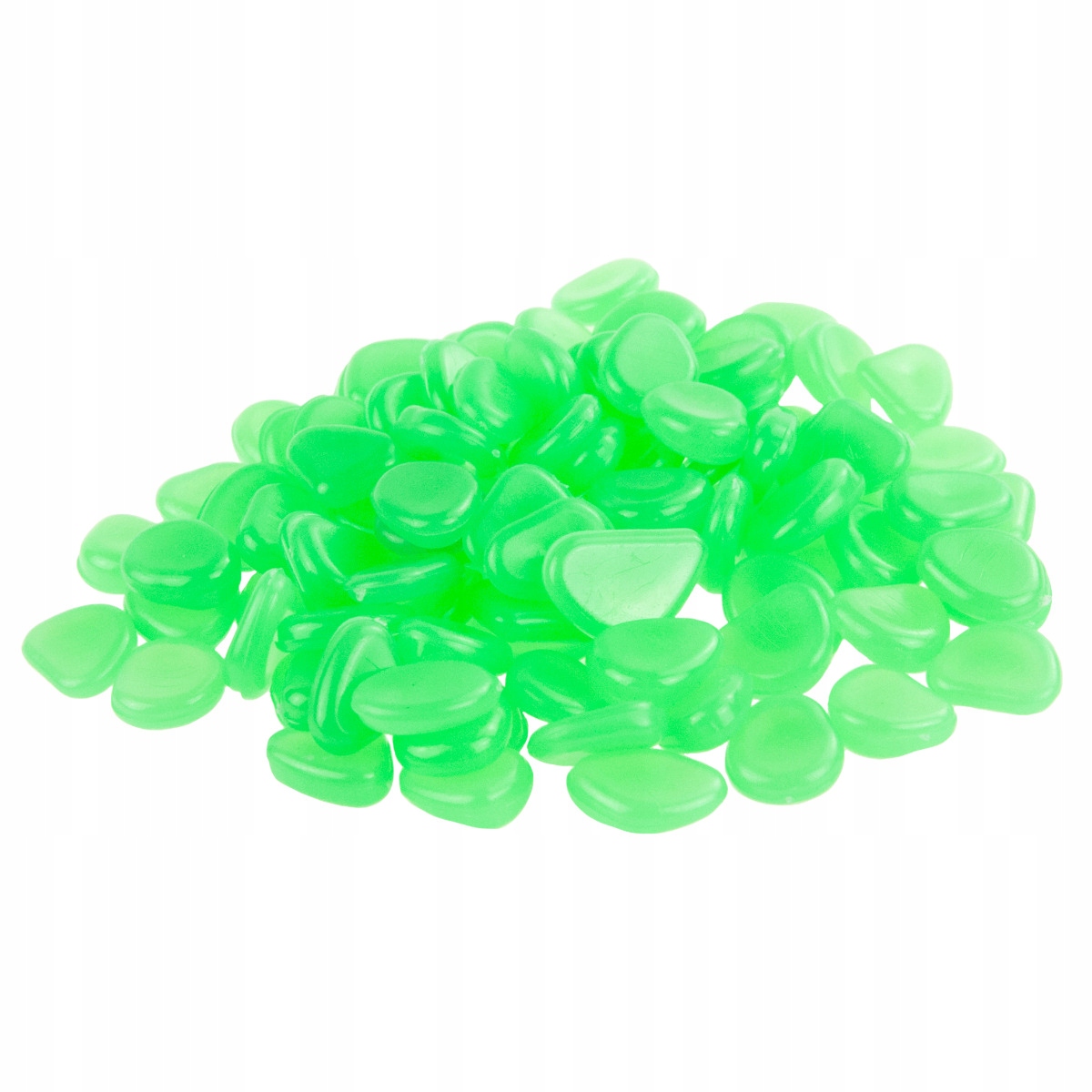 KAMIENIE ŚWIECĄCE FLUORESCENCYJNE KAMYKI 100SZT solarne Zielone do ozdoby Typ dodatek dekoracyjny