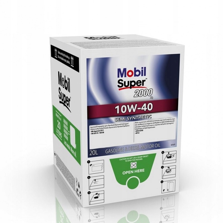 Mobil Super 2000 X1 10W40 BOX op. 20л
