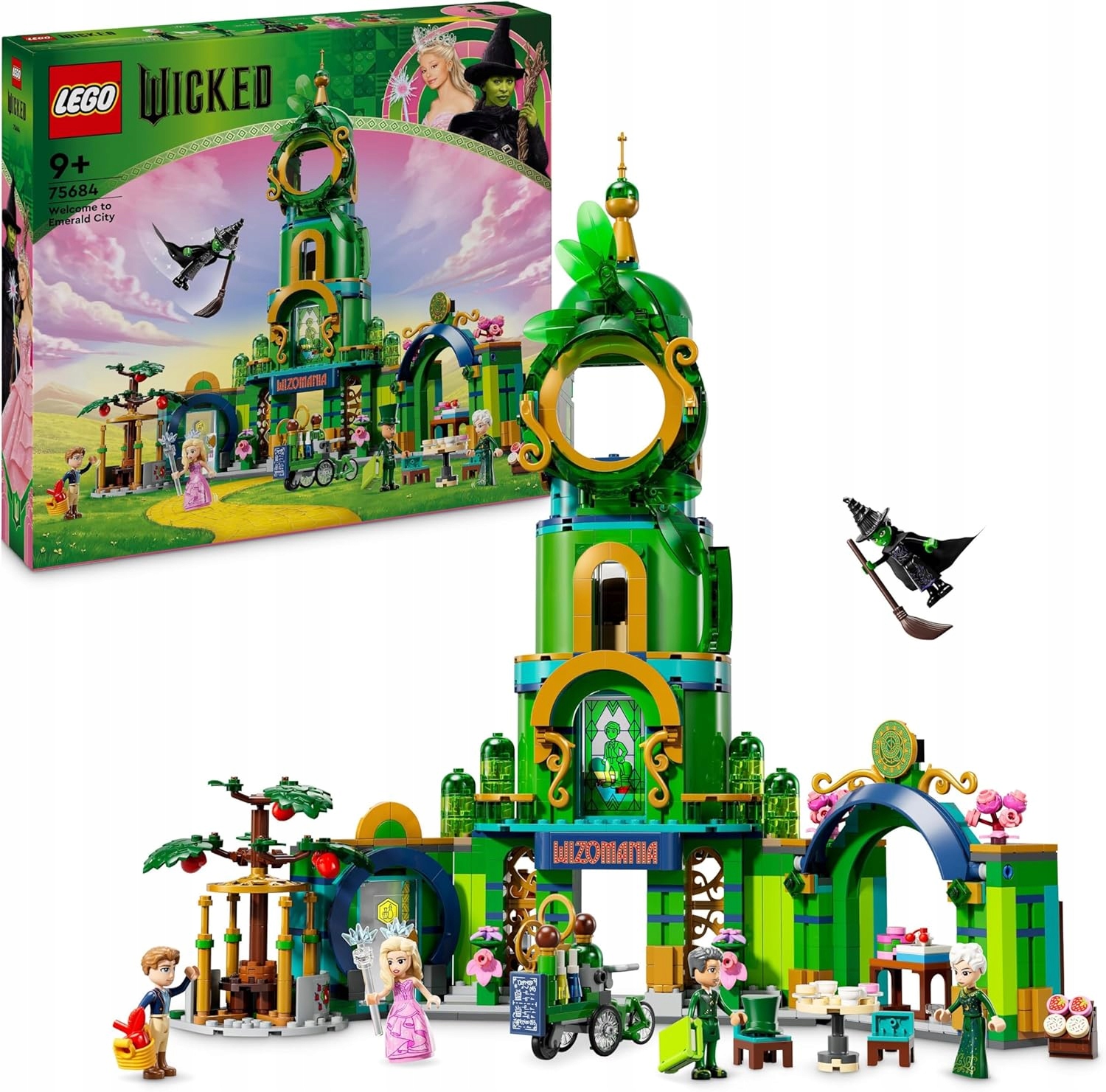 Lego 75684 Wicked – Vítání v Emerald City, sada s minipanenkami