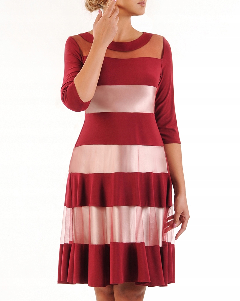 Šaty Anna 50 let dámská na svatební hostina elegantní na slavnostní přijímání