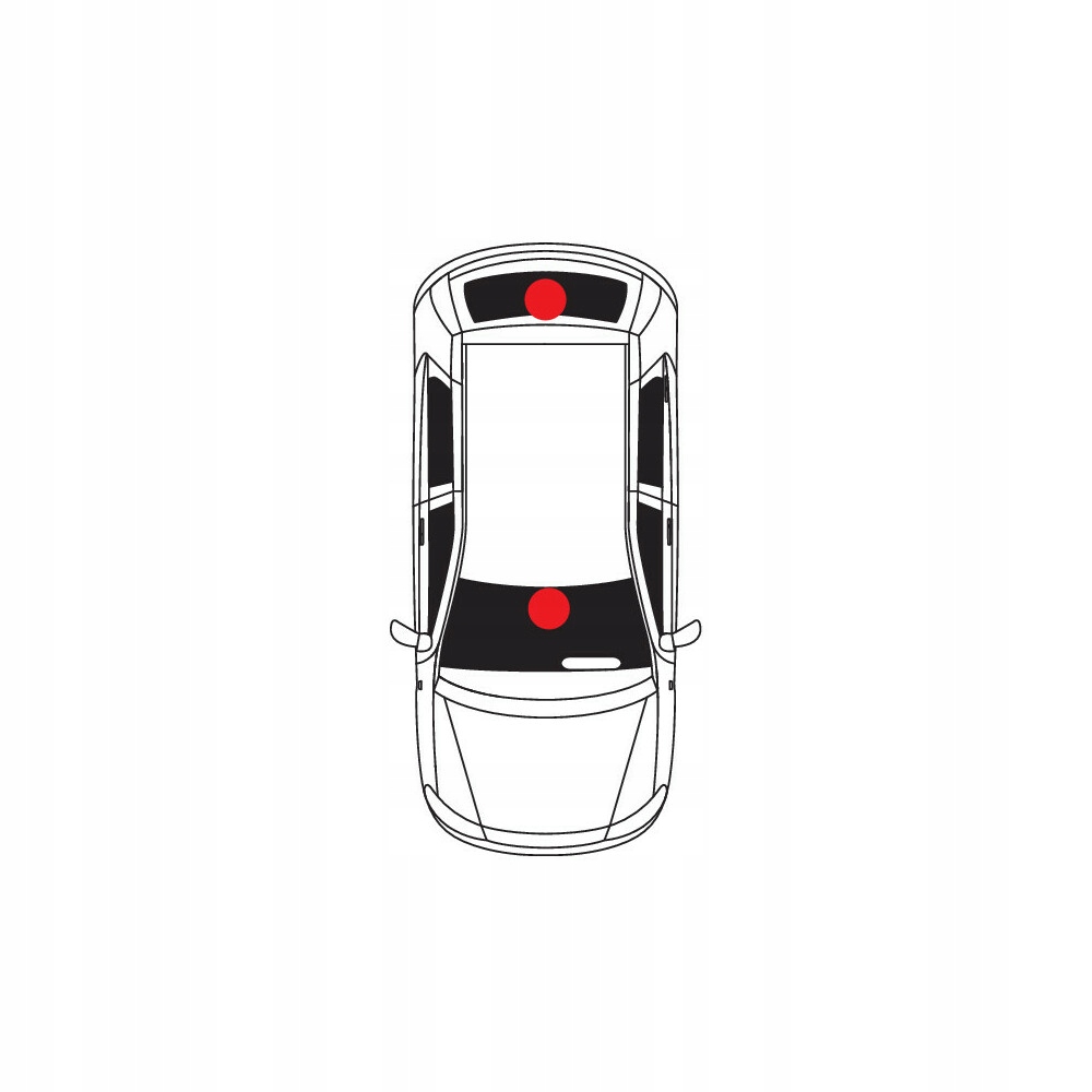 ANTENA SAMOCHODOWA WEWNĘTRZNA ELEKTRONICZNA 12V Model FM/AM