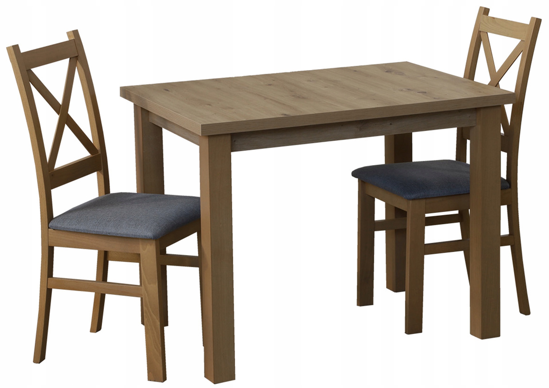 Sada kuchyňského stolu 100x70 se 2 jídelními židlemi M007-2 Dub Artisan