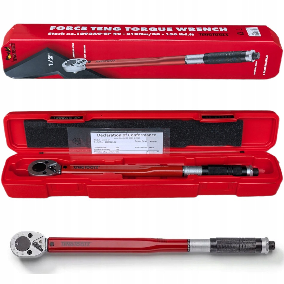 Momentový kľúč Teng Tools 1/2 40 – 210 Nm