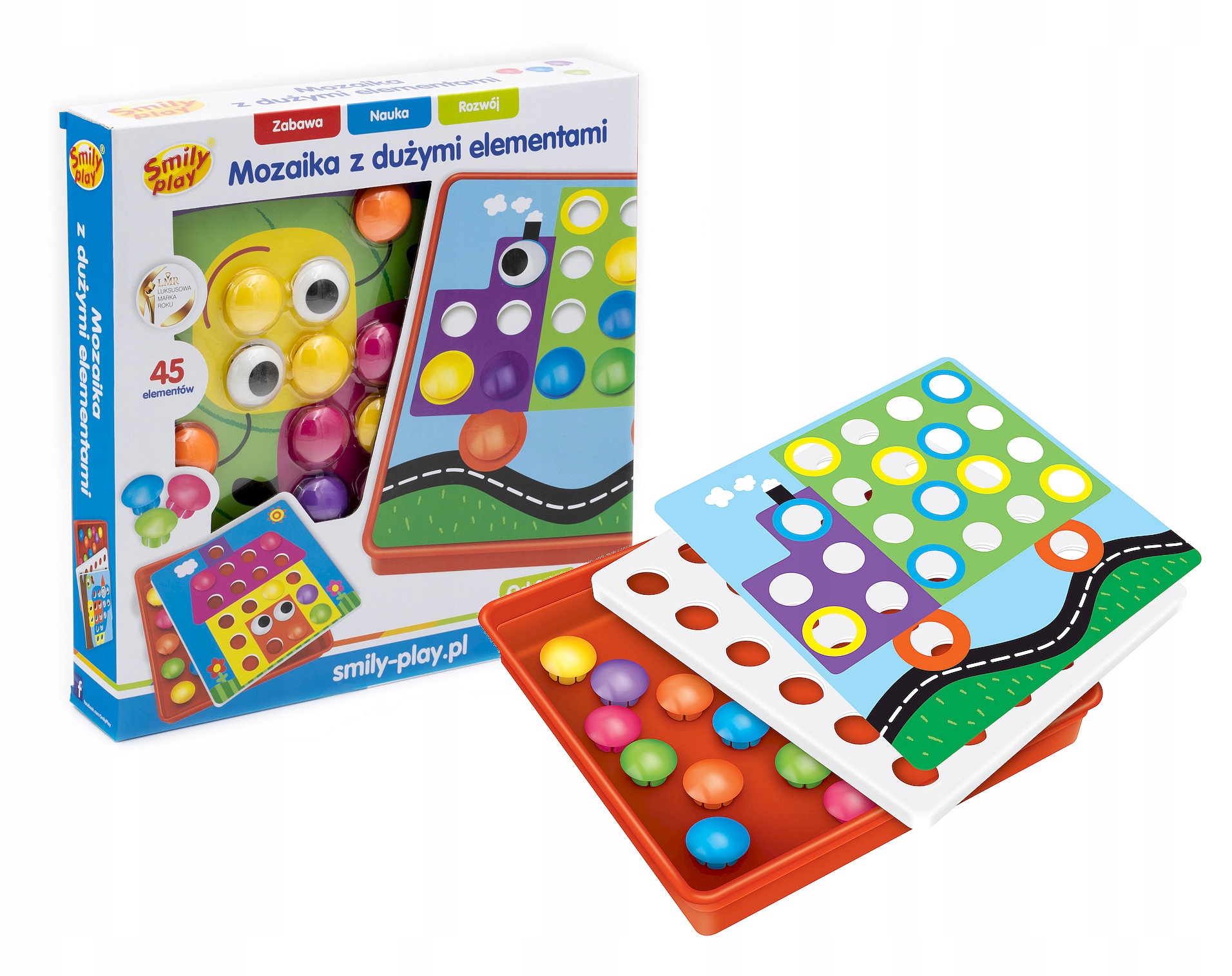 Smily Play Układanka guzikowa guzikowy trening mozaika