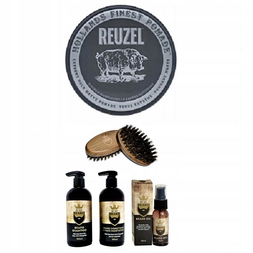 REUZEL MATTE POMADE + ZESTAW BMB + KARTACZ