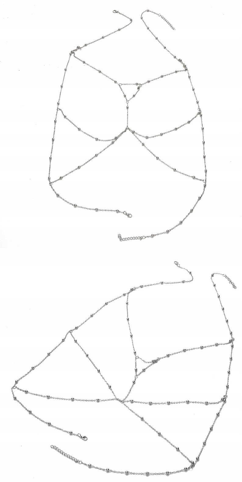 Ozdobne ramiączka do biustonosza stanika OKAZJA Kolor srebrny