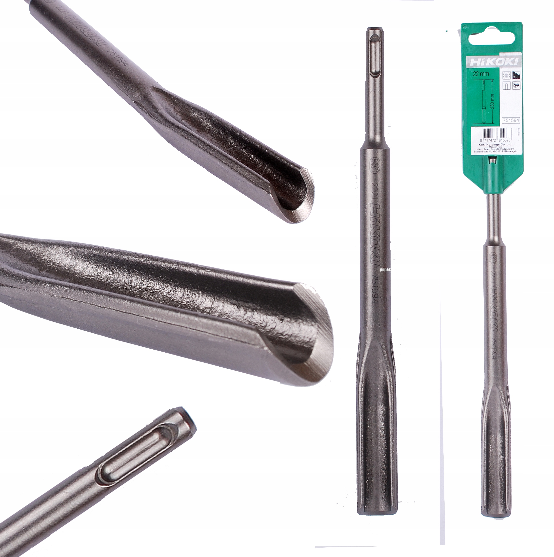 

Hikoki 751594 Bruzdownik dłuto Sds-plus 22x250mm
