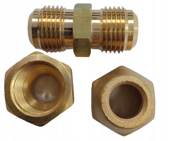 Złączka 3/8" SAE z narzutkami