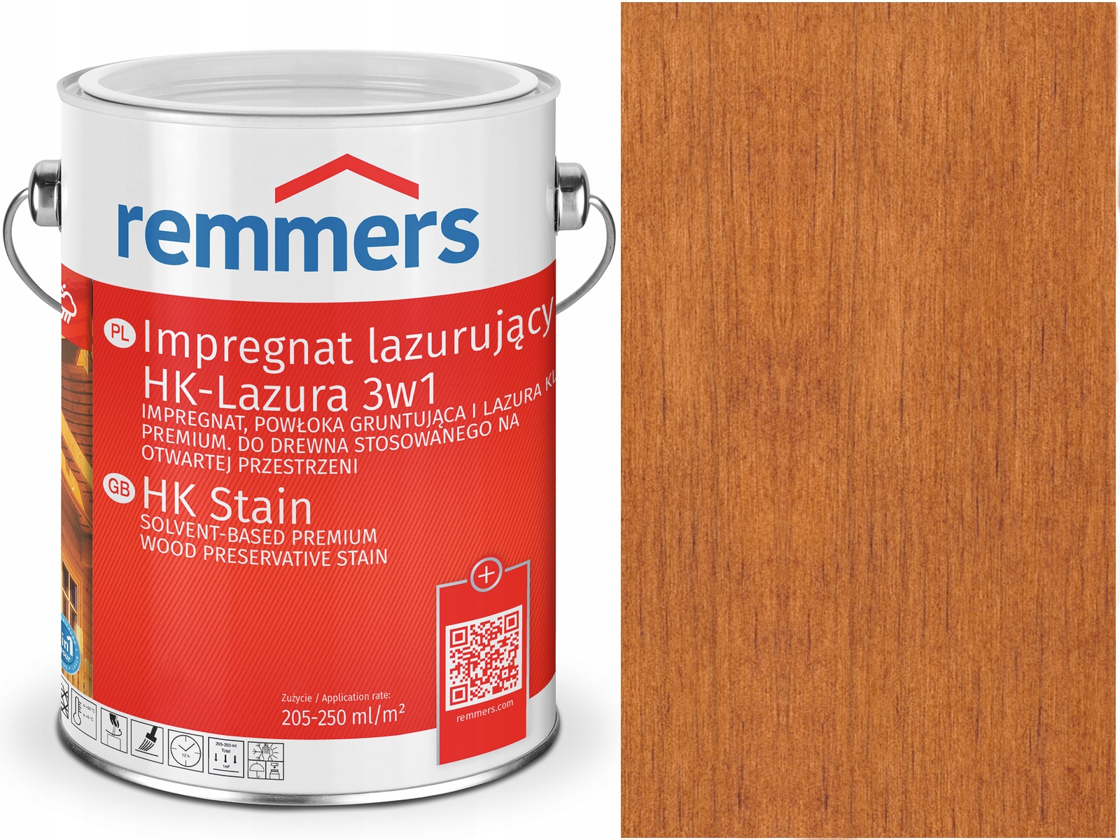 Remmers Impregnat do drewna HK-Lazura 3w1 Teak 10L
