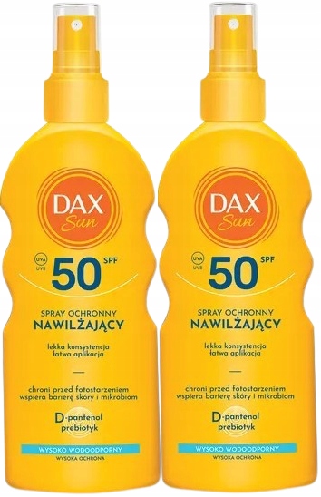 2 x Dax Sun Ochranný hydratační sprej Spf 50 200 Ml Intenzivní péče