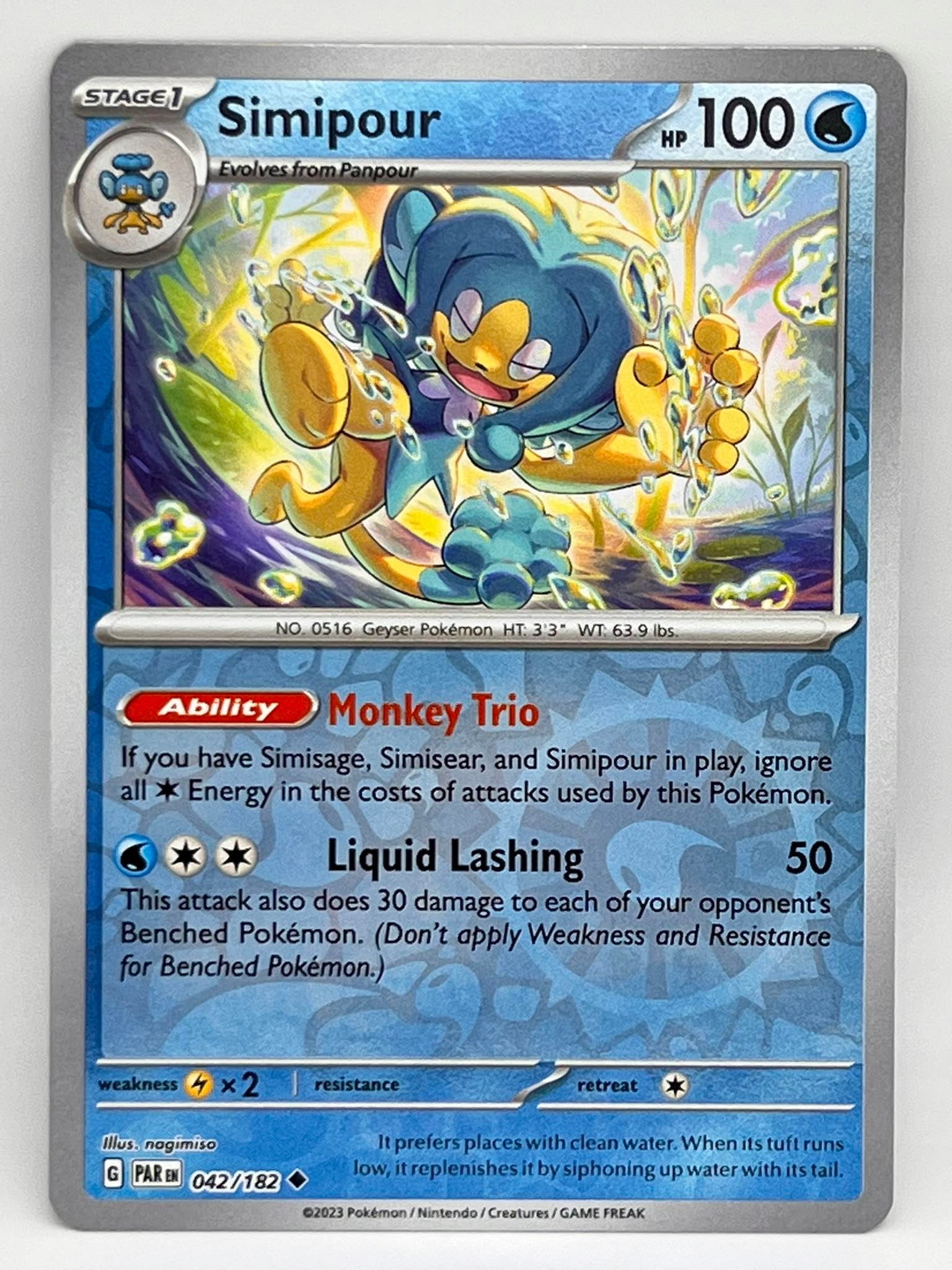 Karty Pokemon TCG Paradox Rift (PAR 042) Simipour (R) - Stan: Nowy 5 ...