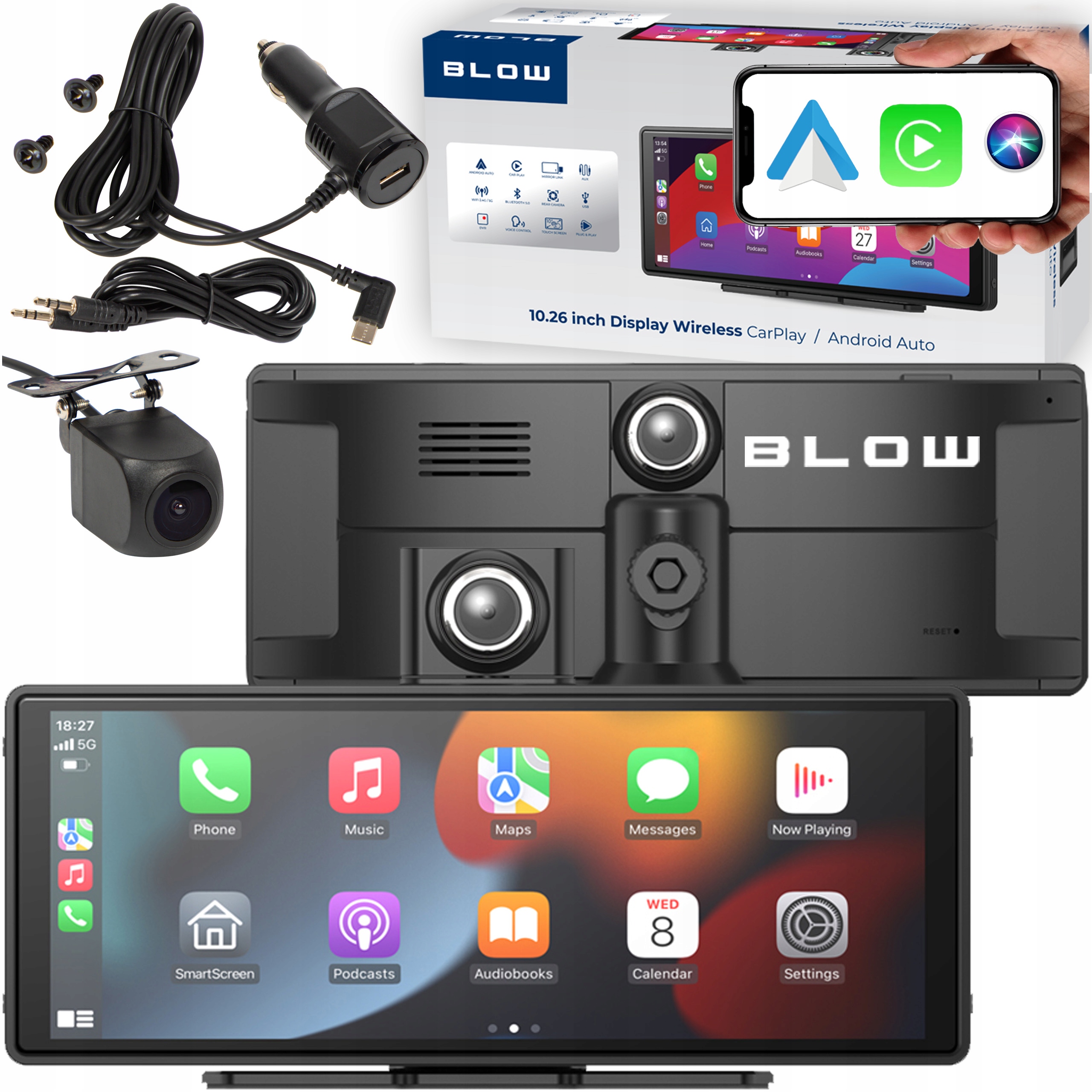 Multimediální Stanice Monitor Autorádio Android Auto Carplay Kamera