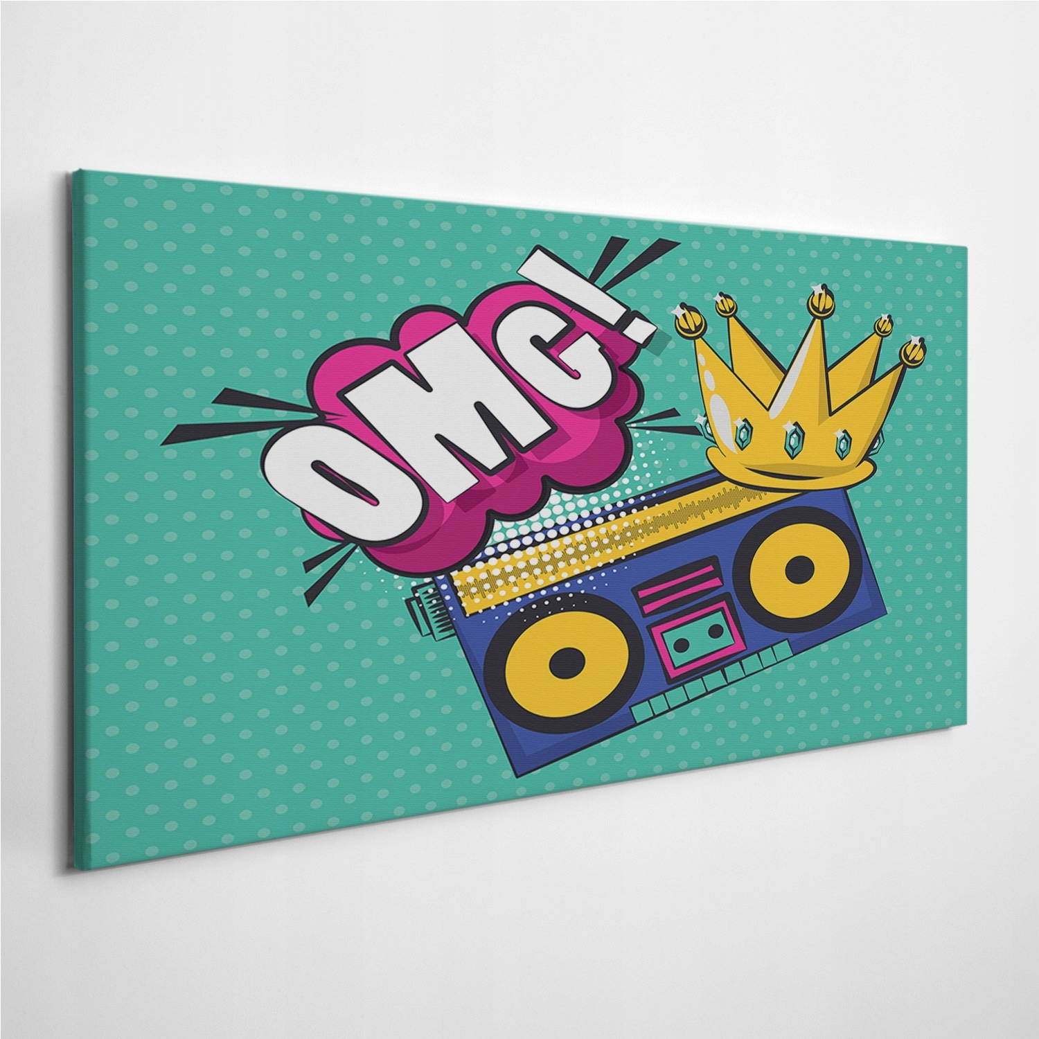

Zdjęcie na foto-obrazie Retro Art Boombox 120x60