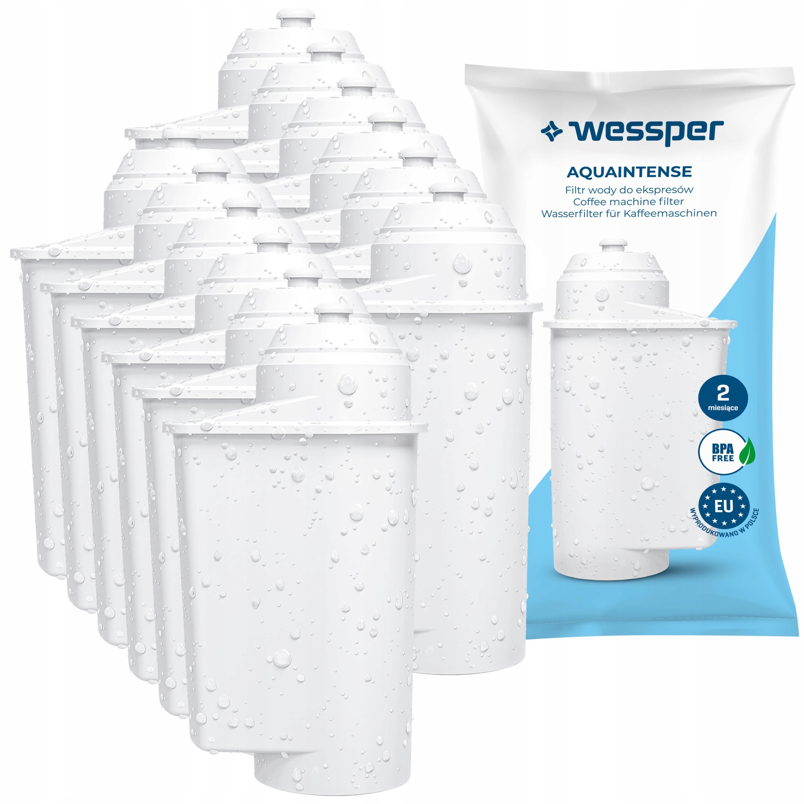 12 x Wessper vodní filtr pro kávovar siemens EQ3 EQ5 EQ6 EQ9 Eq 500 Eq 700