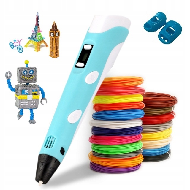 NAJNOWSZY DŁUGOPIS DRUKARKA 3D WKŁADY 100M + WZORNIK 3 GENERACJA