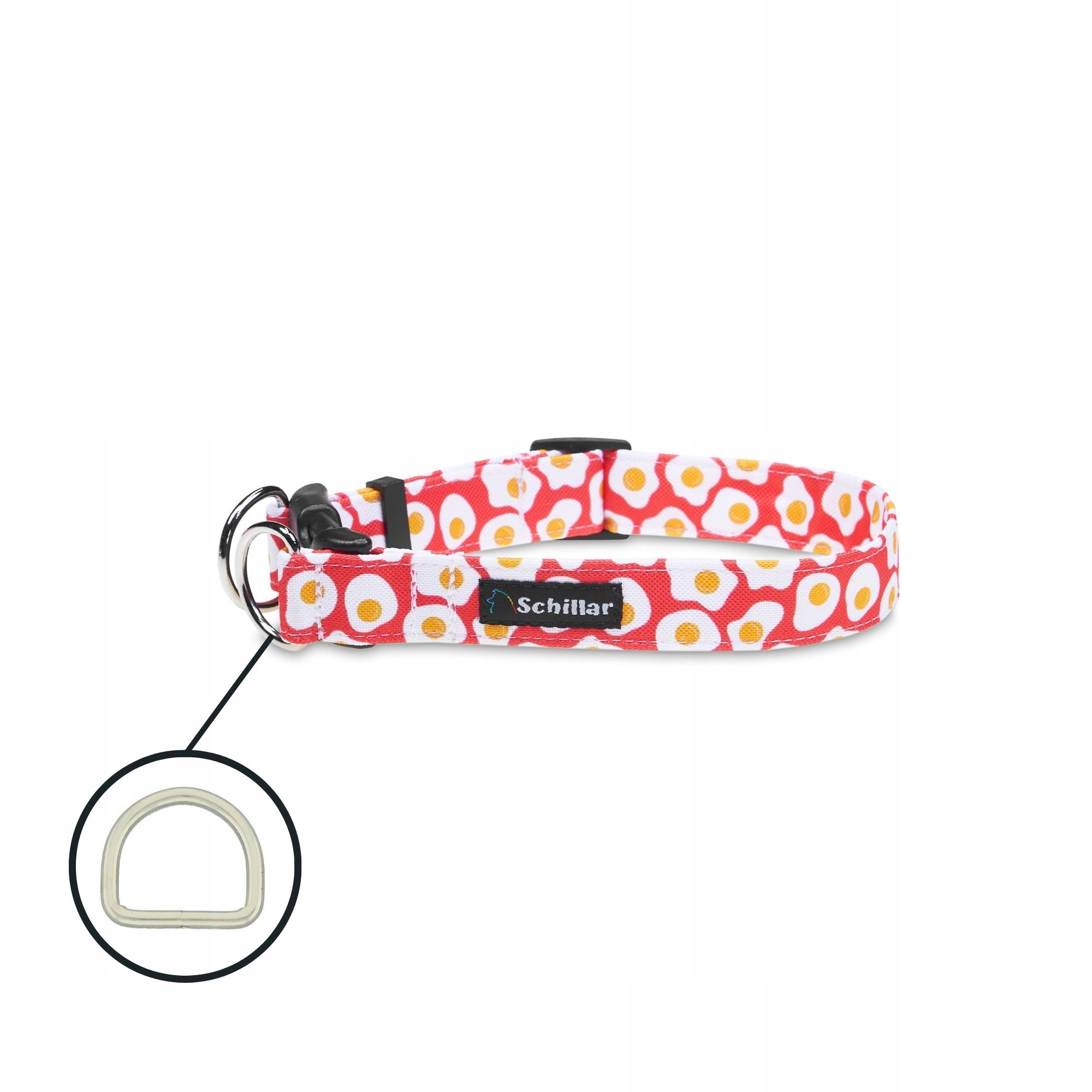 Obojek na sponu double lock pro velkého psa sázená vejce L XL 40-60 cm