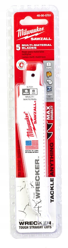 Pilový List na kov a dřevo s hřebíky Bi-metal 150 mm 7/11 Tpi 5 ks