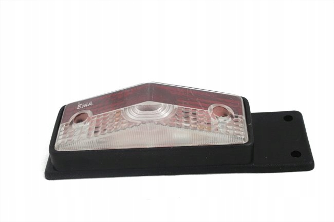 LAMPA OBRYSOWA PŁASKA WISZĄCA BIAŁO-CZERWON