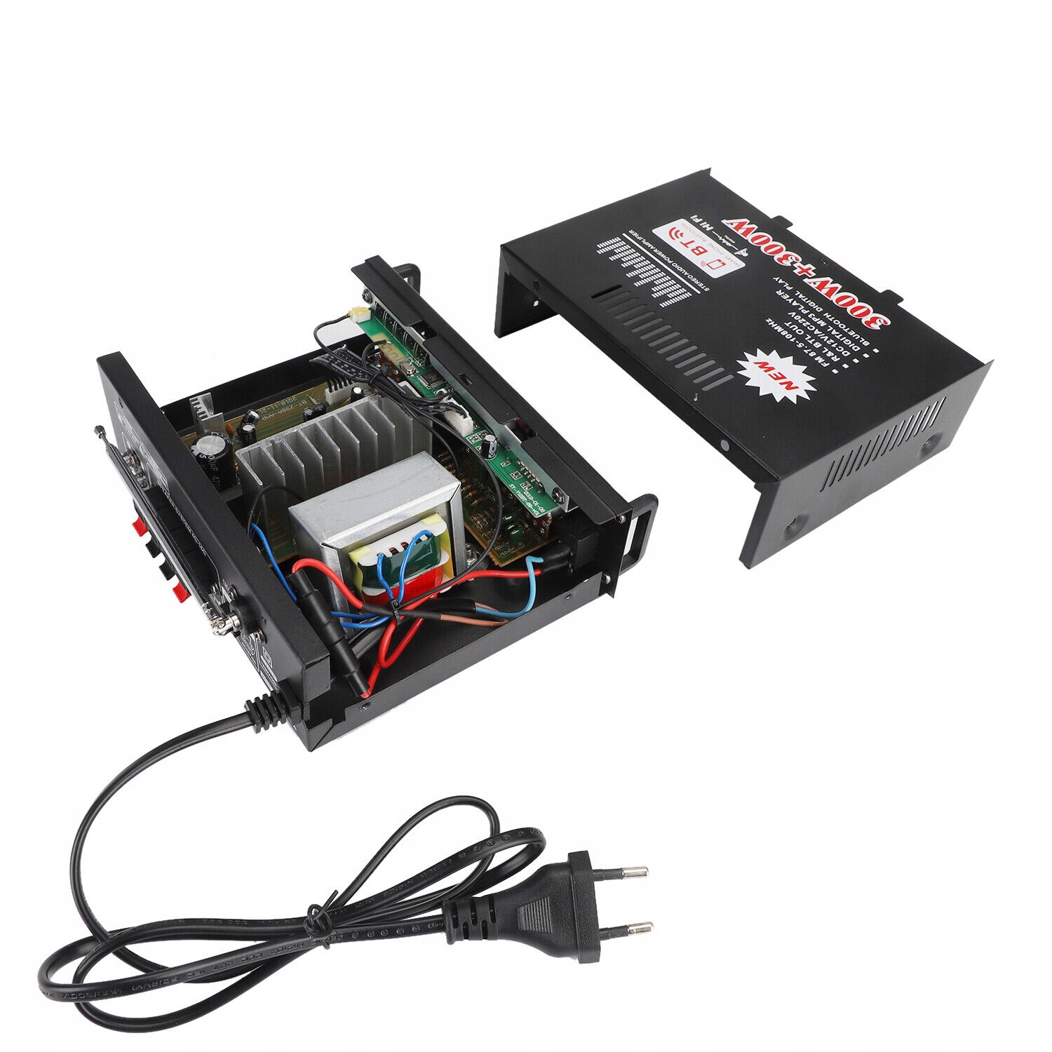 600W Bluetooth Mini Zesilovač Hifi Audio Bass Usb MP3 Fm