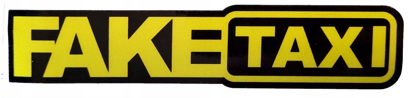 

Naklejka Fake Taxi żółto-czarna 16cm jakość