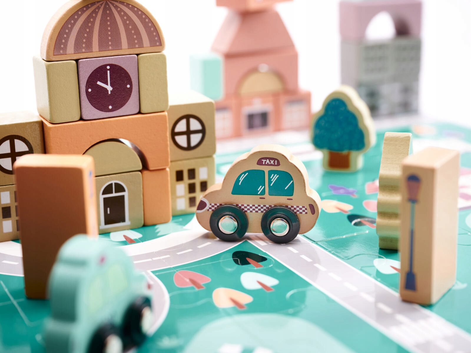 Zestaw drewnianych klocków dla dzieci 181 elem. Kod producenta KX6194