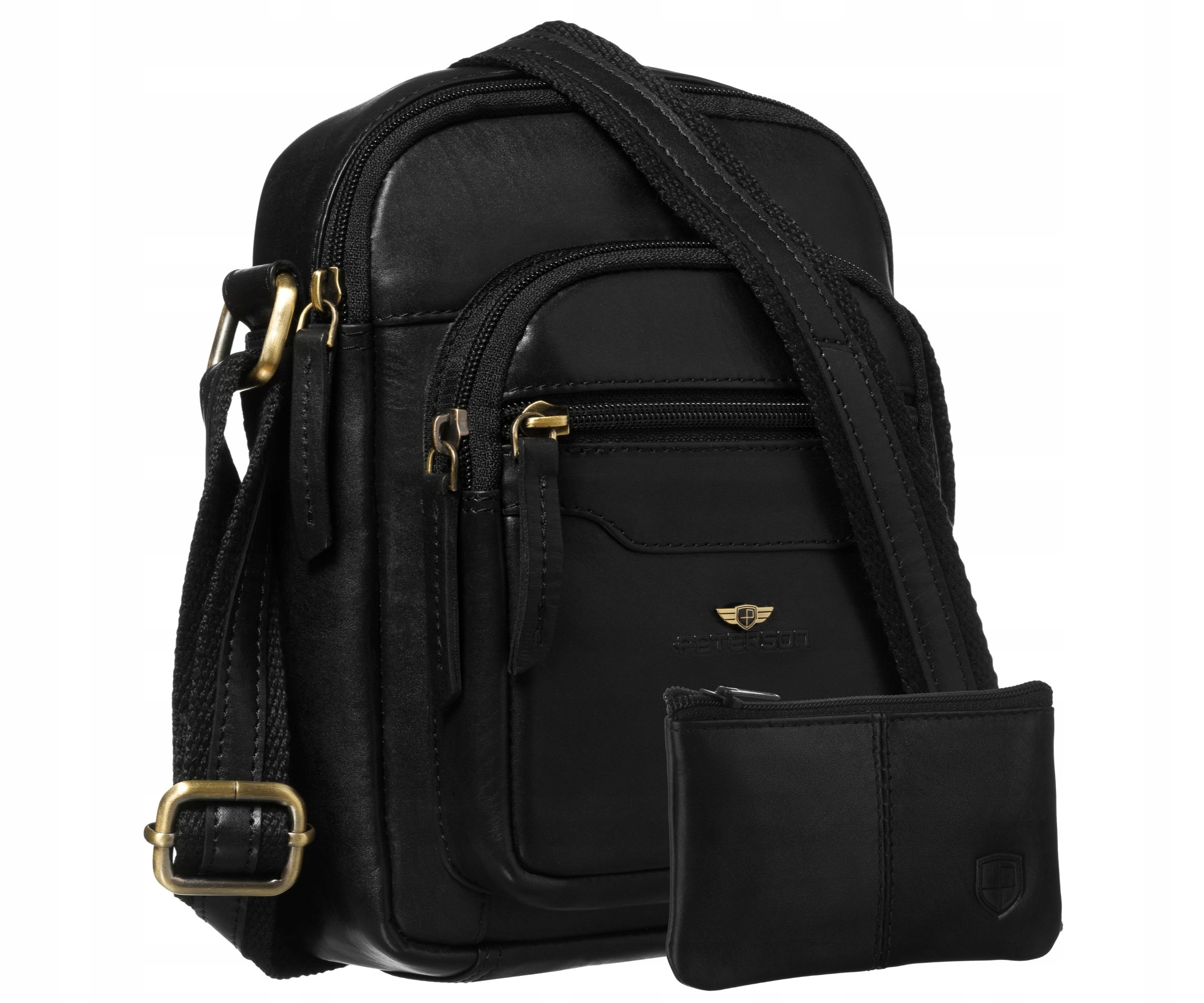 Kožená taška kabelka přes rameno pánská kožená taška přes rameno Peterson