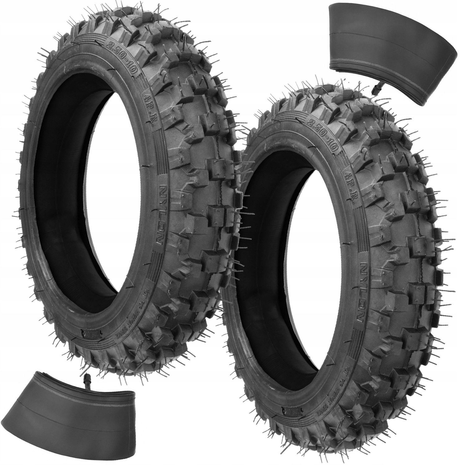 2x OPONA 2.50-10 DĘTKA 2,50x10 CAL CROSS DIRT BIKE