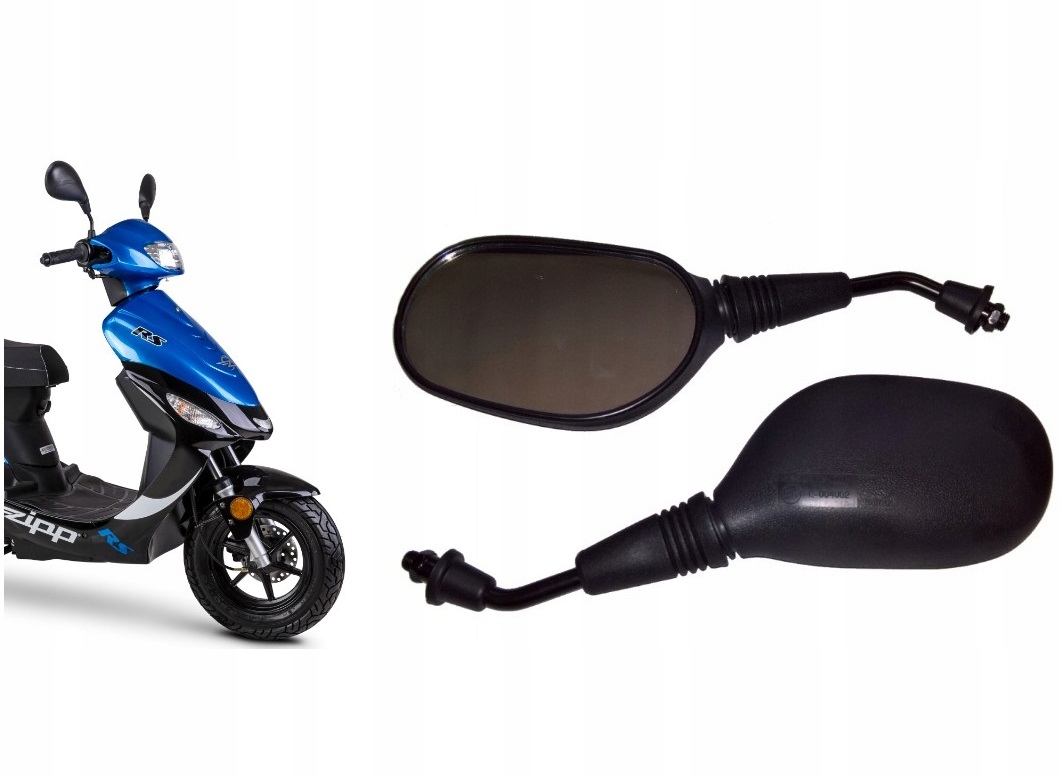 2x LUSTERKA M8 SKUTER ZIPP JUNAK BARTON ROMET 50