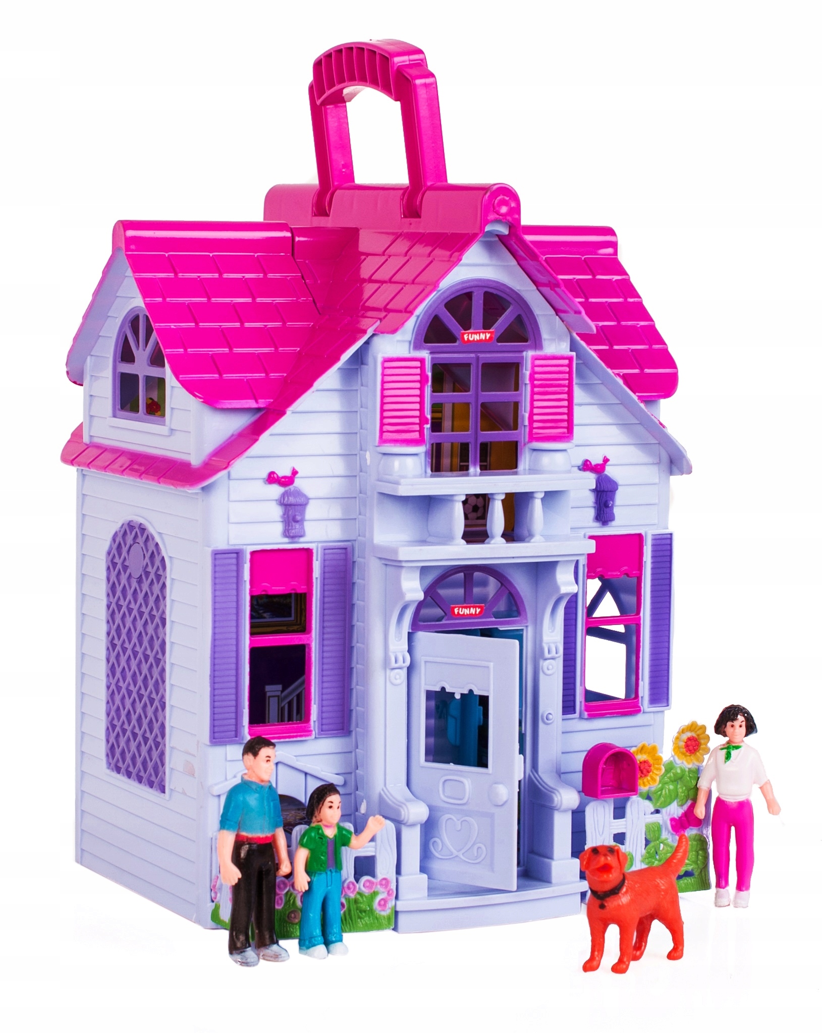 Большой кукольный домик с откидной спинкой + аксессуары от бренда Doris