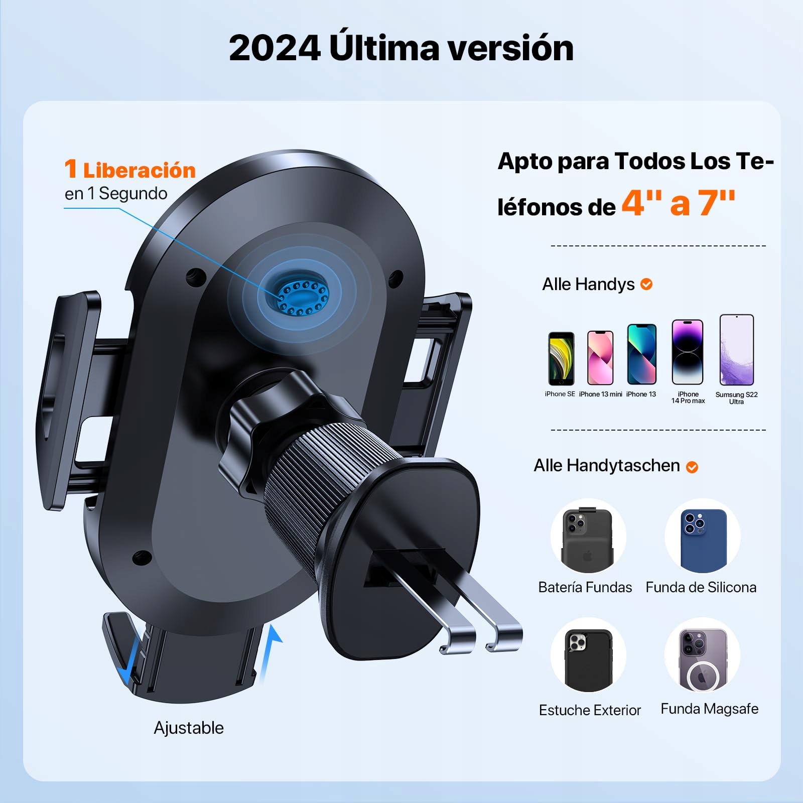 MIRACASE Car Phone Mount for Vent iPhone Samsung — miniatura 6