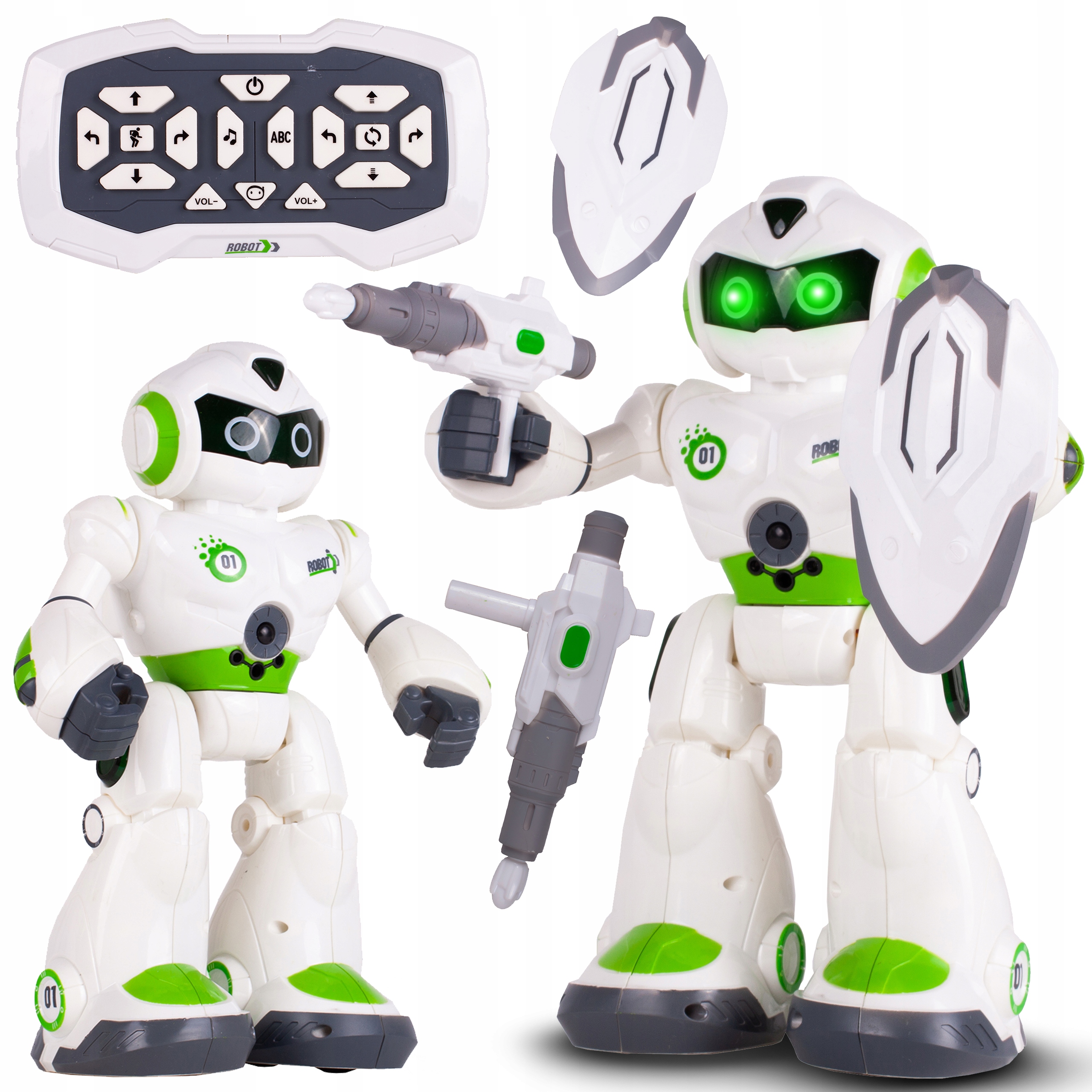

Duży Zdalnie Sterowany Robot Strzela Tańczy Jeżdzi