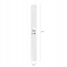 Organza gładka biała 0,36x9m