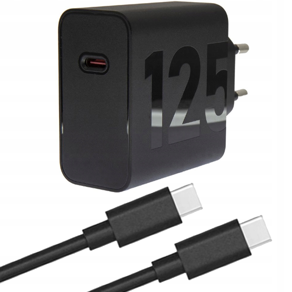Ładowarka Sieciowa Motorola Moc 125W Turbopower MC-1252 Usb-c Kabel Zestaw