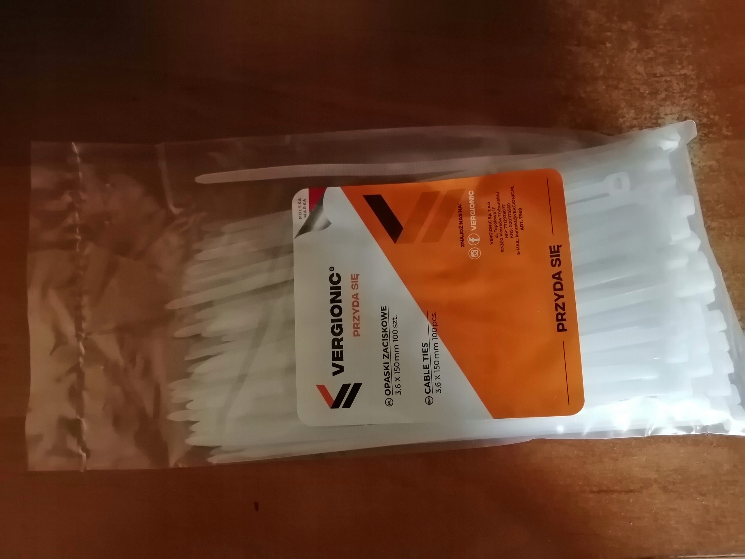 Opaski trytytki kabli 3,6 x 150 do biura , domu ,warsztatu – 100 sztuk